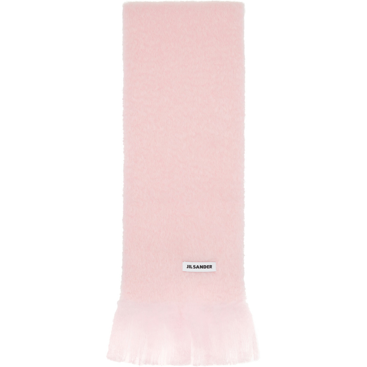 Jil Sander Pink Plain Scarf