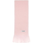 Jil Sander Pink Plain Scarf