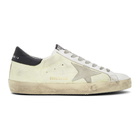 Golden Goose Yellow and White Superstar Sneakers