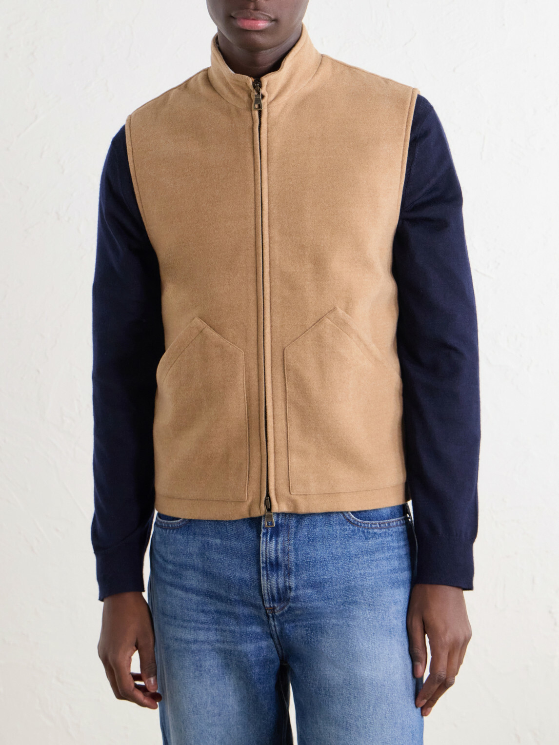 J. Mueser - Wool-Felt Gilet - Brown