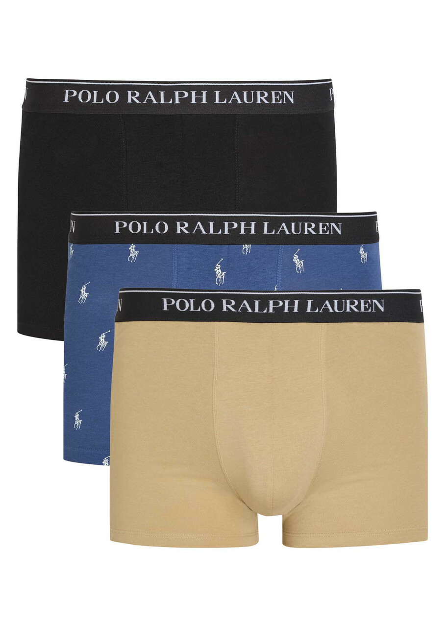 Polo Ralph Lauren Classic Stretch-cotton Trunks set of Three Multicoloured