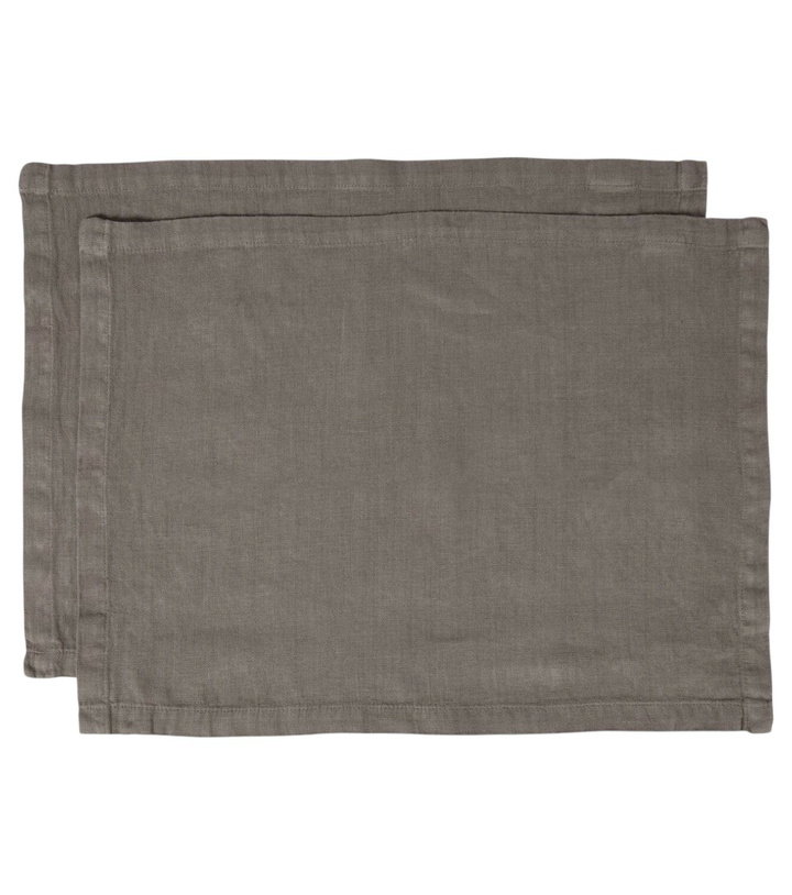 Photo: Once Milano Set of 2 linen placemats