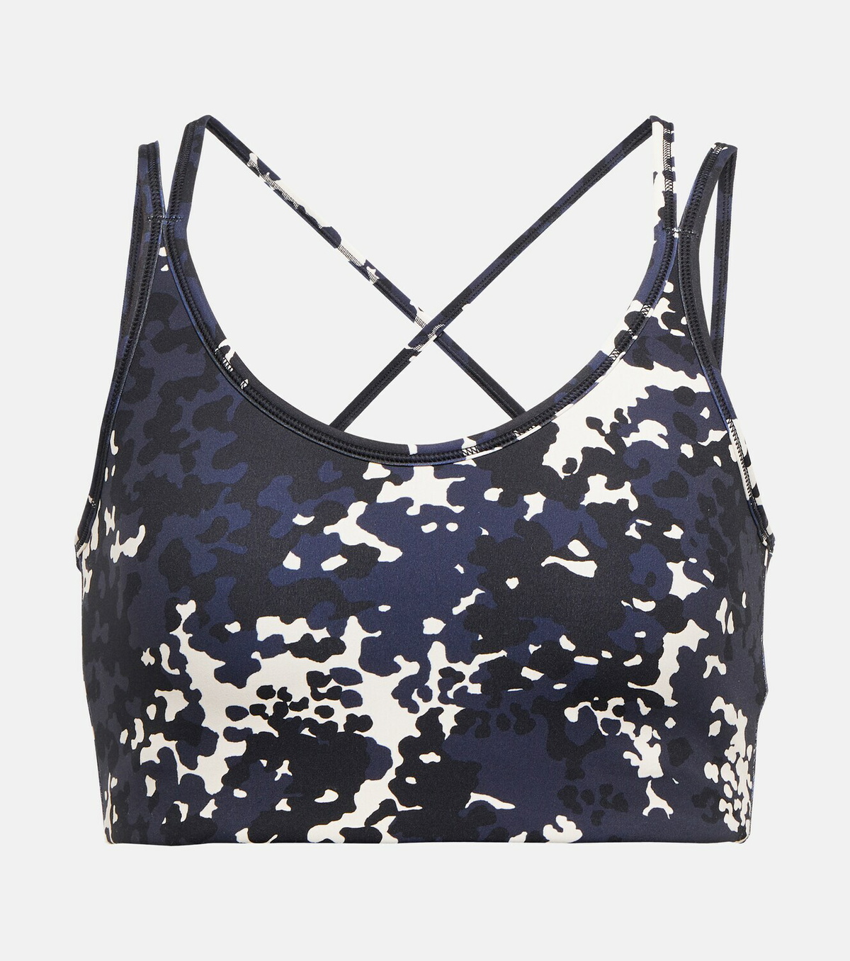 Tory Sport Printed crossover sports bra