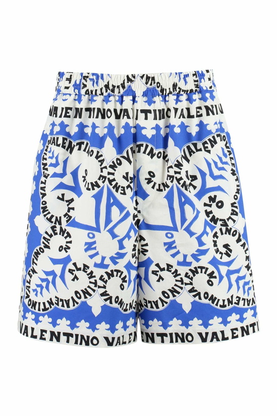 Photo: Valentino Printed Cotton Bermuda Shorts