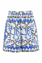 Valentino Printed Cotton Bermuda Shorts