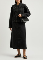 Skall Studio Inger Panelled Denim Jacket Black