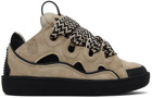 Lanvin Beige Curb Sneakers