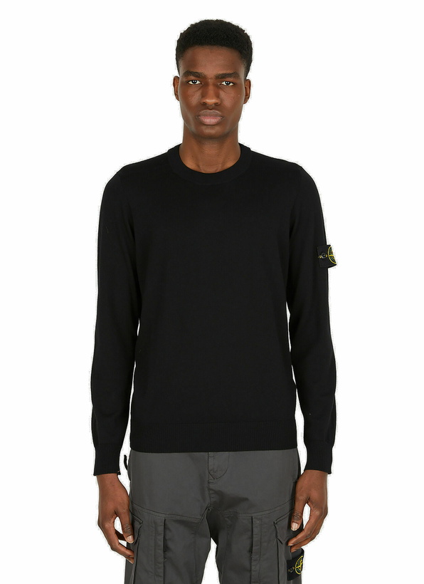Photo: Compass Patch Sweater in Black