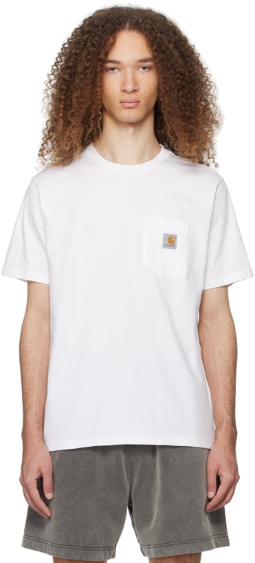 Photo: Carhartt Work In Progress White Pocket T-Shirt