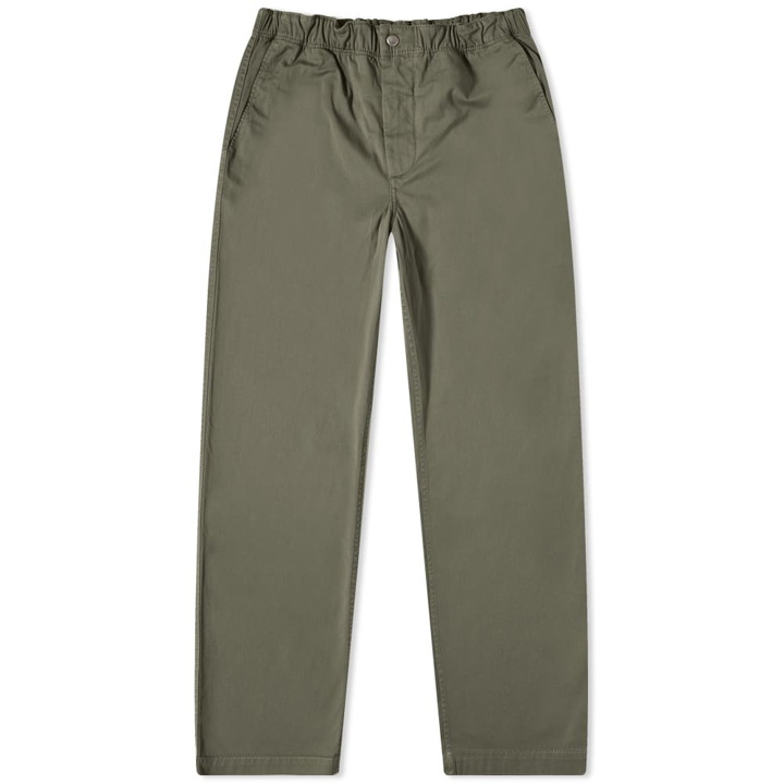 Photo: Norse Projects Men's Ezra Light Stretch Drawstring Pant in Ivy Green