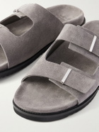 Mr P. - Suede Slides - Gray