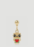 Robot Earring in Gold