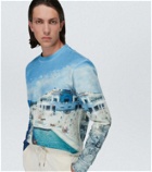 Orlebar Brown Printed cotton terry sweatshirt