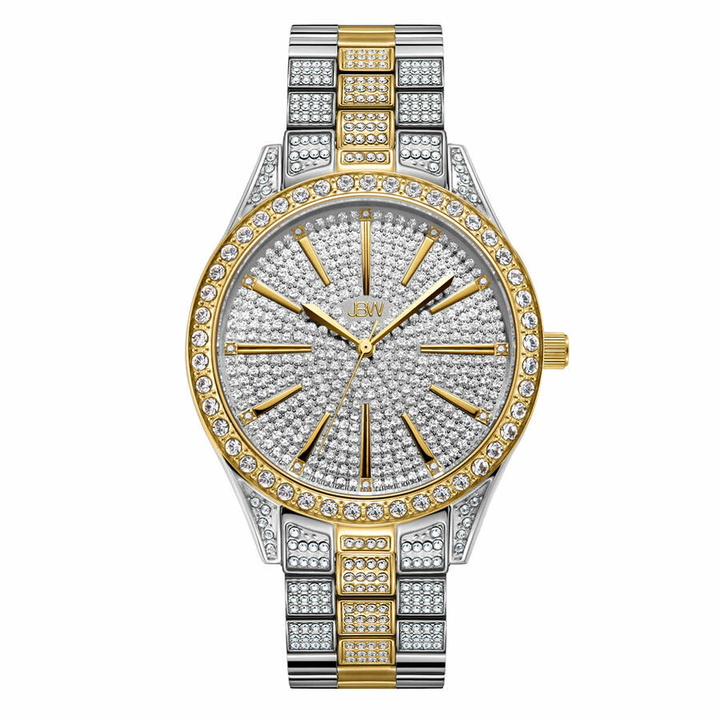 Photo: JBW Cristal 39 Silver-tone Dial Ladies Watch J6346D