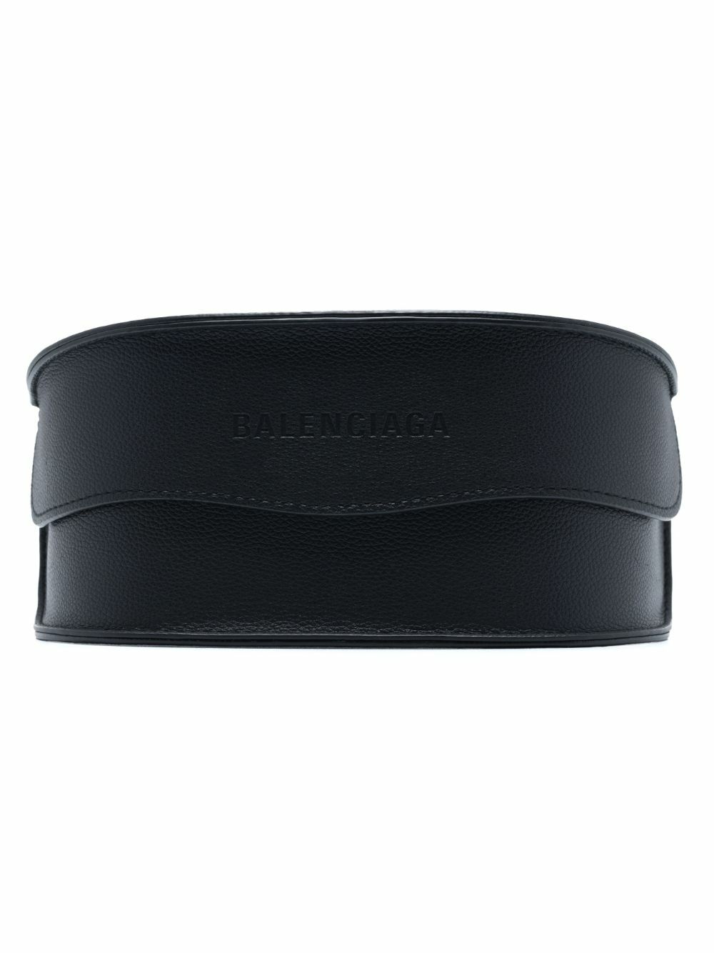 Balenciaga Eyewear Black Dynamo Wrap Cat-Eye Sunglasses