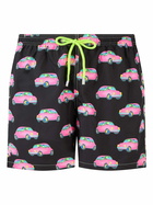 MC2 Saint Barth Man Light Fabric Swim Shorts With Cars Print | Marco Lodola Special Edition