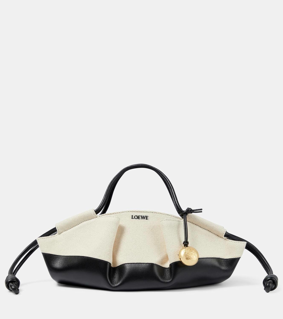 セール！数量限定 LOEWE PASEO スモール バッグ Loewe Paseo Small canvas and leather tote bag Loewe
