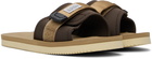 Suicoke Beige & Tan PADRI Sandals