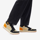 Air Jordan Men's 1 ZM Air CMFT 2 Sneakers in Muslin/Gold/Black/Orange