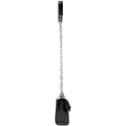 Versus Black Patent Safety Pin Shoulder Bag