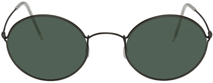 Photo: Giorgio Armani Black Oval Sunglasses