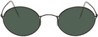 Giorgio Armani Black Oval Sunglasses