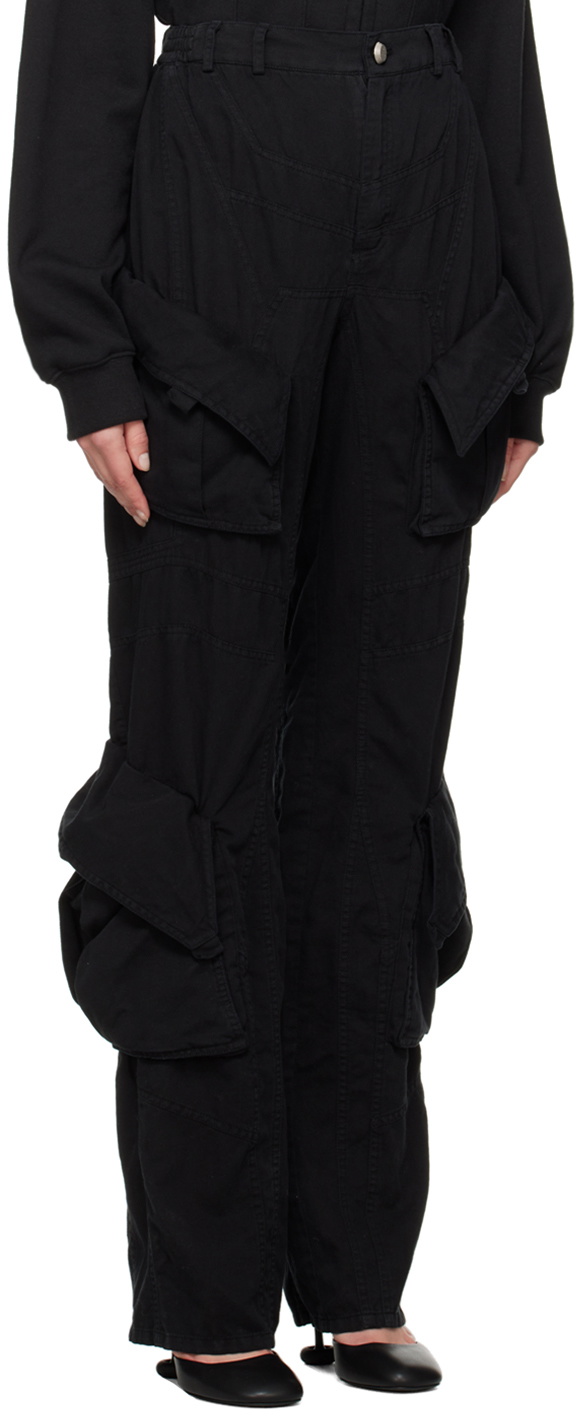 BONBOM Black Cargo Trousers