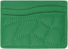 Dime Green Quilted Card Holder