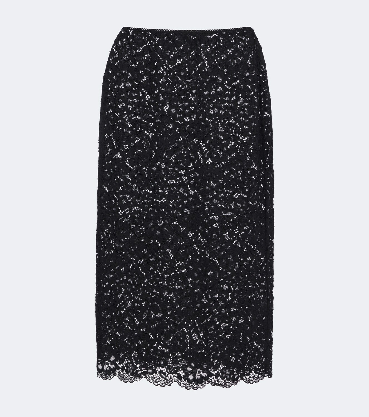 Dôen Nandette sheer lace midi skirt