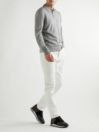 Mr P. - Slim-Fit Merino Wool Polo Shirt - Gray