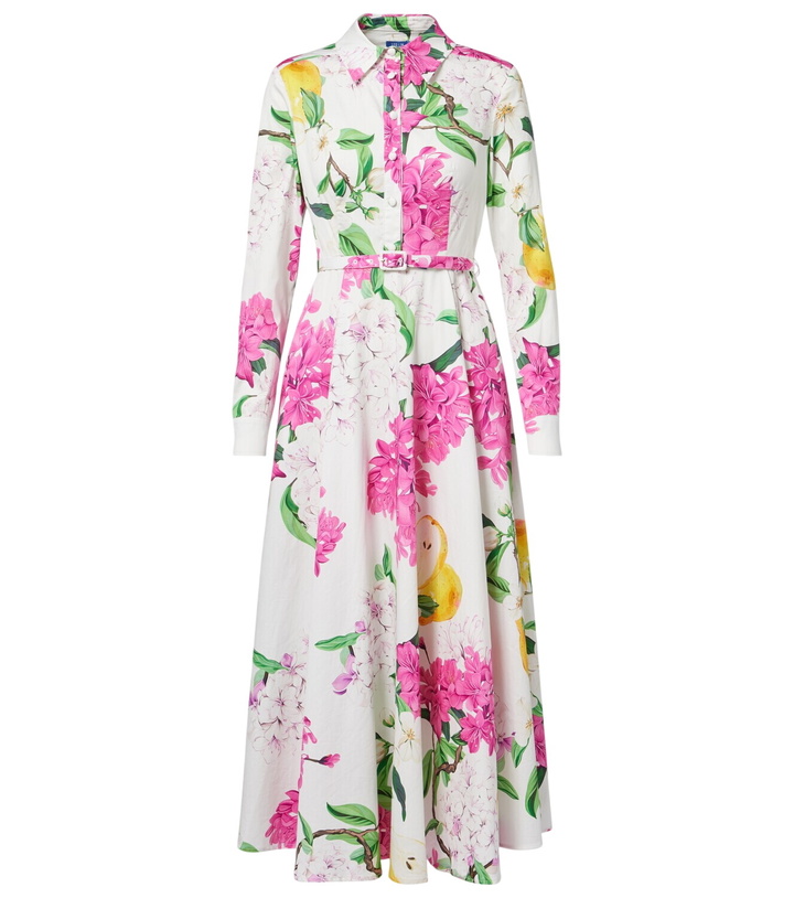 Photo: Leo Lin Zara belted printed cotton midi dress