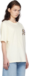 Lanvin White Clover Snake Patch T-shirt