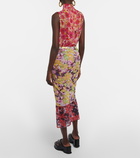 Dries Van Noten - High-rise floral midi skirt