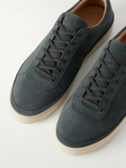 Mulo - Suede Sneakers - Blue