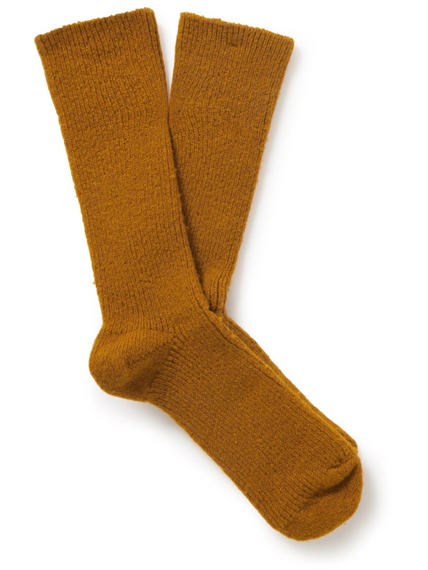 Photo: Anonymous ism - Wool Lazy Ribbed Wool-Blend Socks