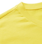 Loewe - Logo-Embroidered Cotton-Jersey T-Shirt - Yellow