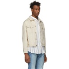 Naked and Famous Denim Off-White Denim Seed Jacket