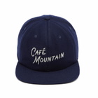 Café Mountain Men's Script Logo Wool Cap in Navy 