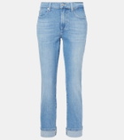 7 For All Mankind Mid-rise skinny jeans