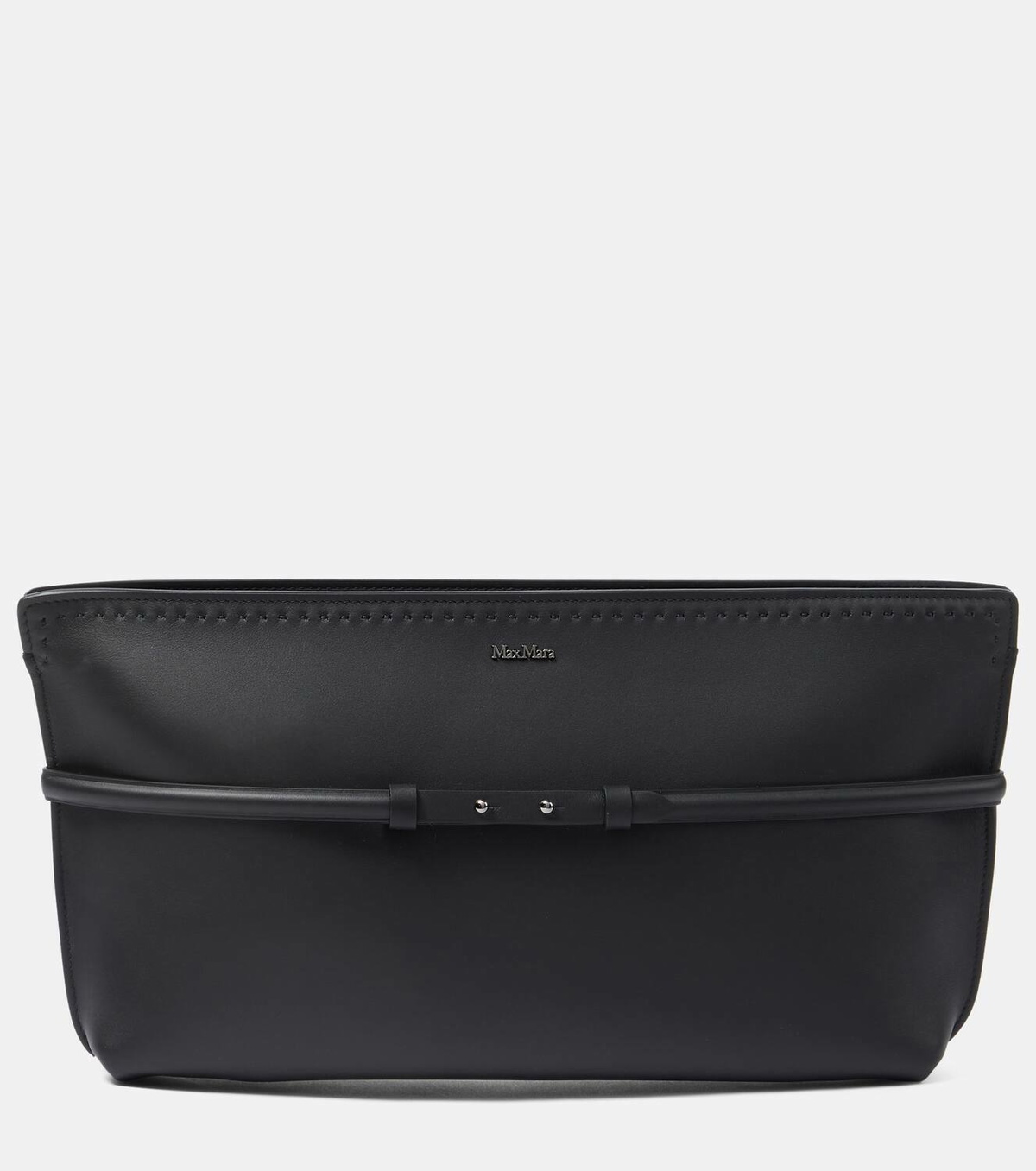 24SS新作【MAXMARA】Clutch Archetipo in pelle con dragonne Max Mara Archetipo leather clutch Max Mara