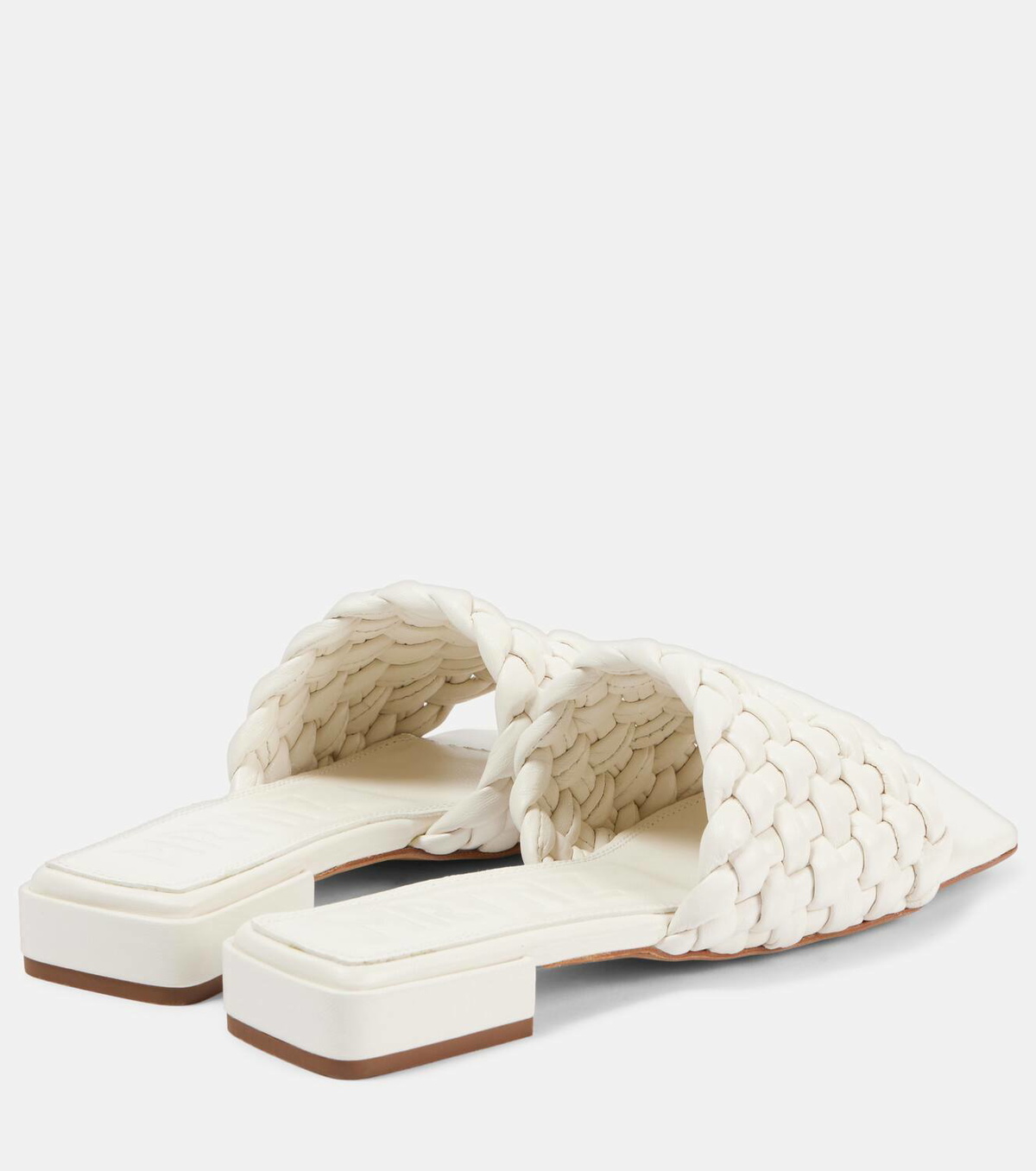 Souliers Martinez Aster woven leather slides
