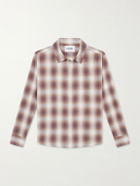 Corridor - Driftwood Checked Cotton Shirt - Brown