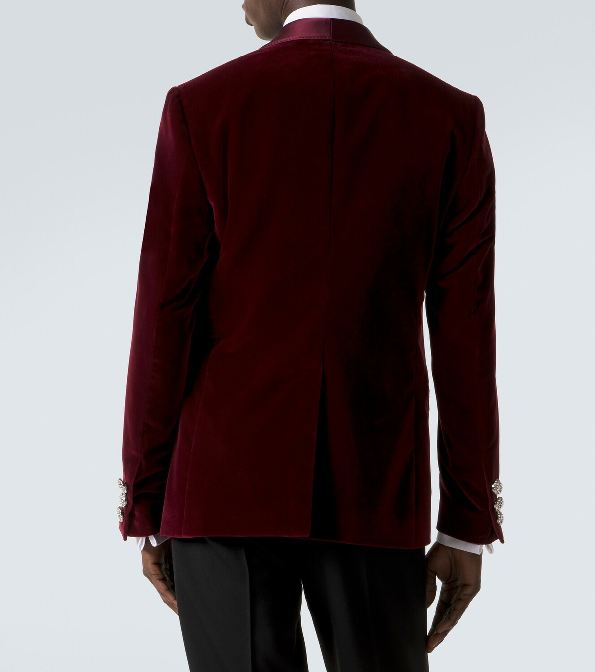Dolce&Gabbana Cotton-blend velvet tuxedo jacket