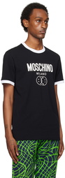 Moschino Black Double Smiley T-Shirt