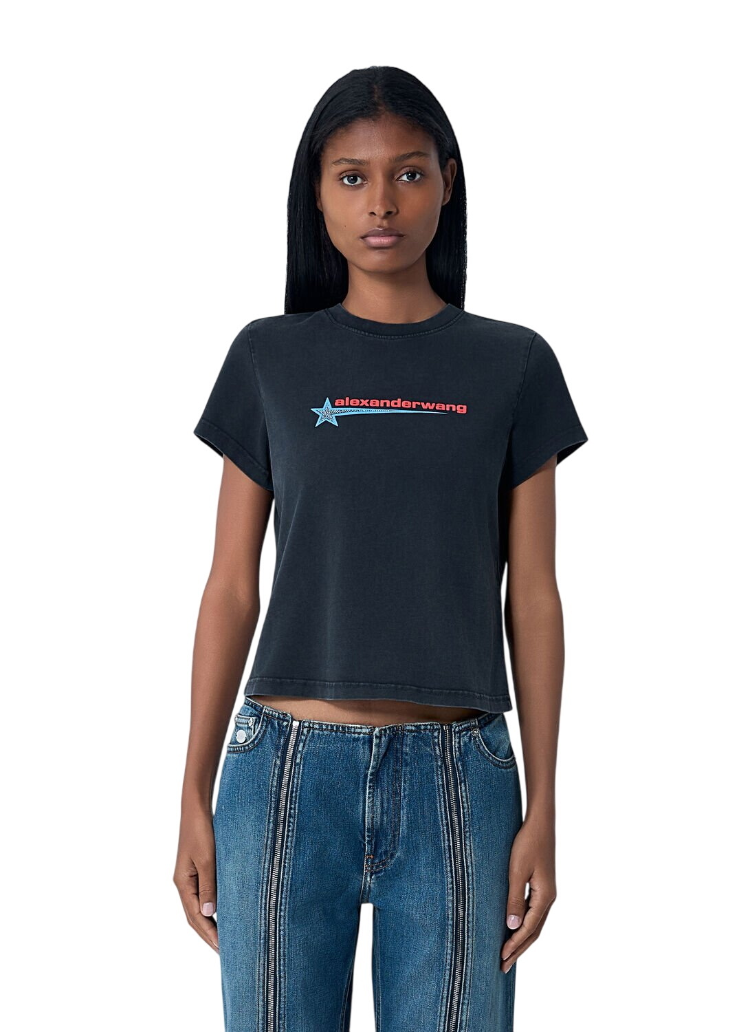 Alexander Wang White & Blue 88 Football T-Shirt Alexander Wang