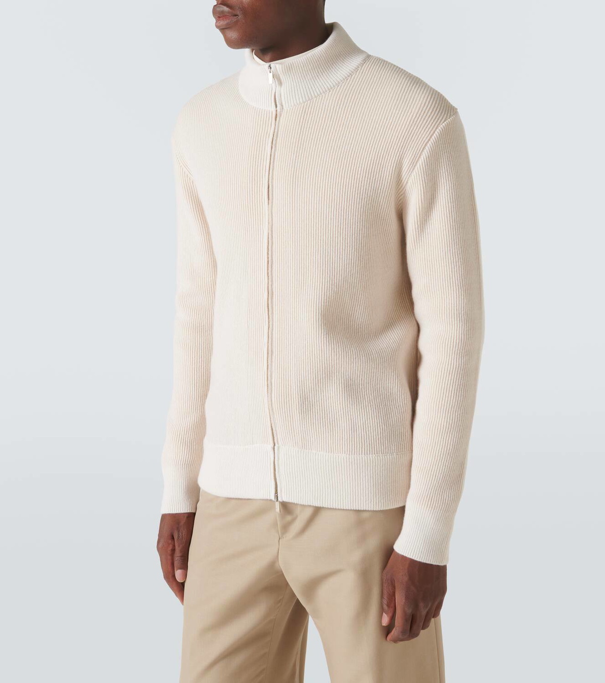 Lardini Wool and cashmere zip-up sweater Lardini
