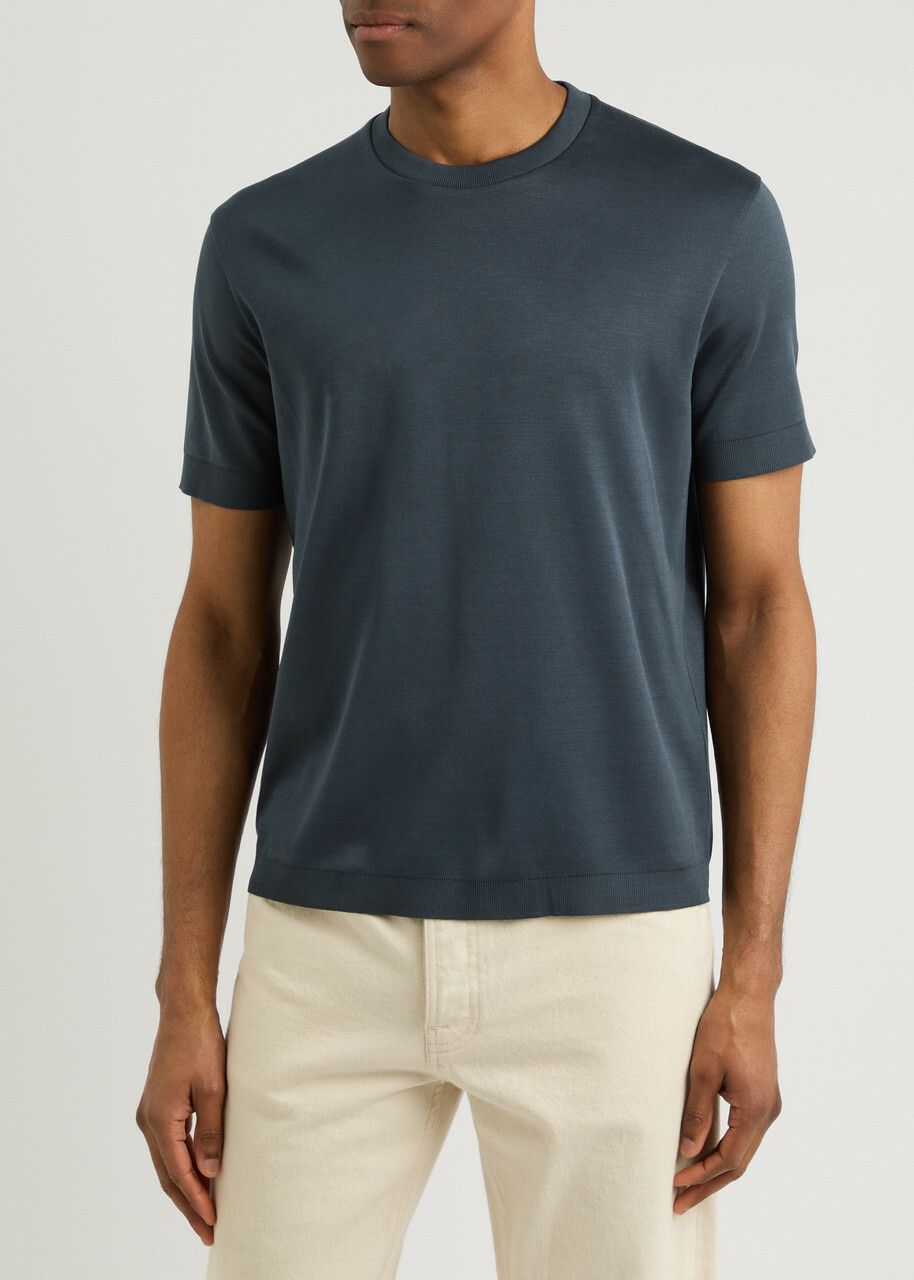 Herno Jersey T-shirt Navy