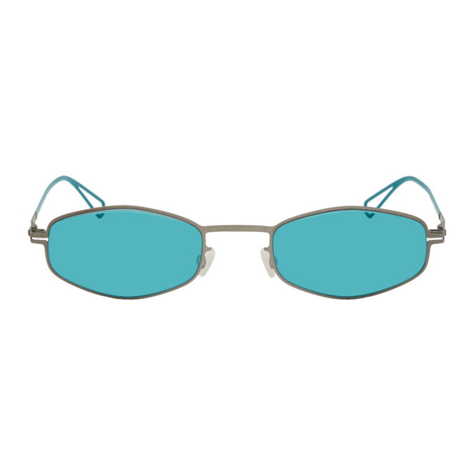 Photo: Mykita Blue Bernhard Willhelm Edition Silver Sunglasses