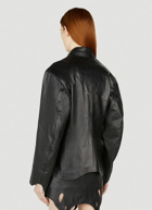 Ninamounah - Poison Cut Out Leather Jacket in Black