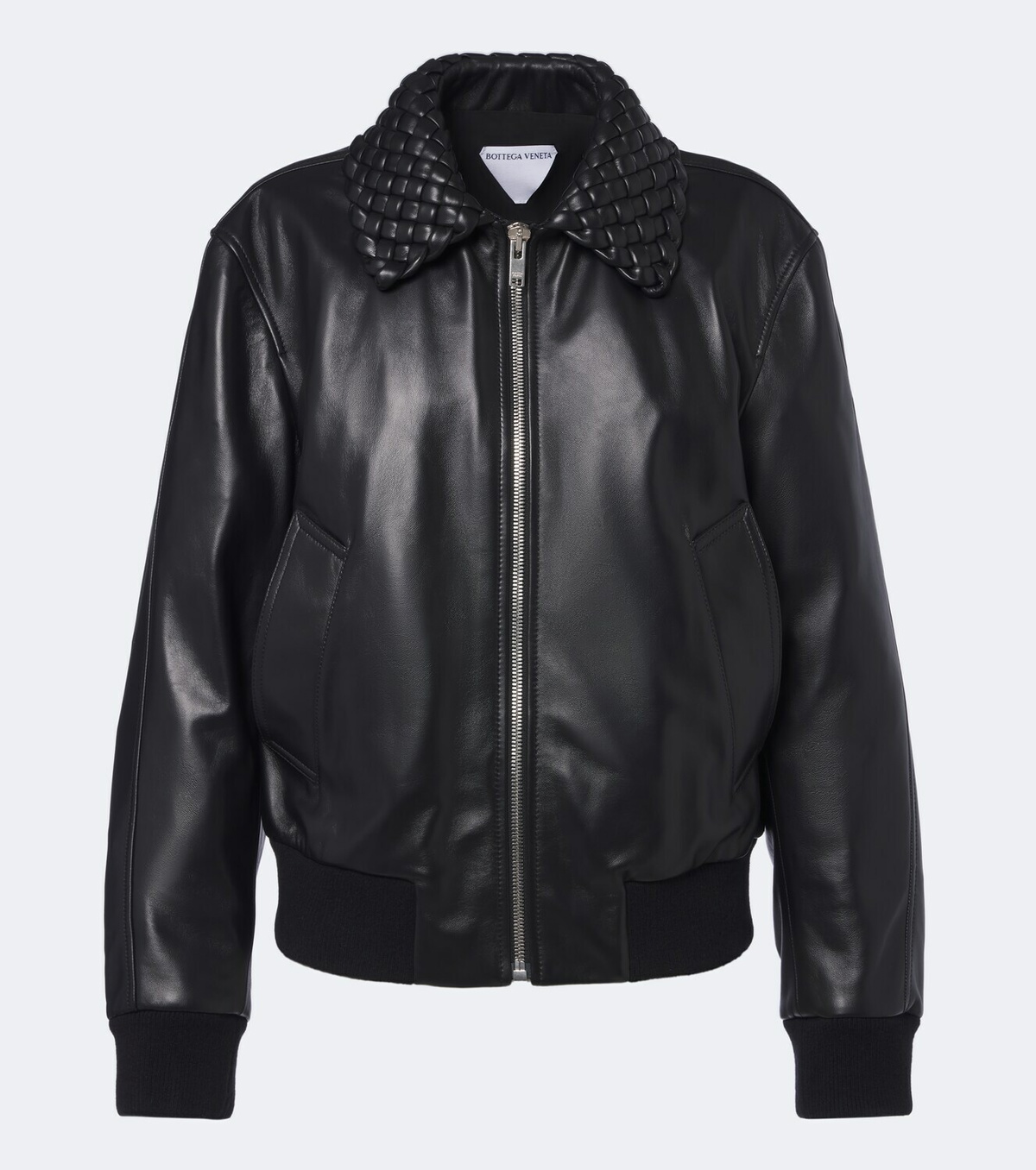 Bottega Veneta Intrecciato leather blouson jacket